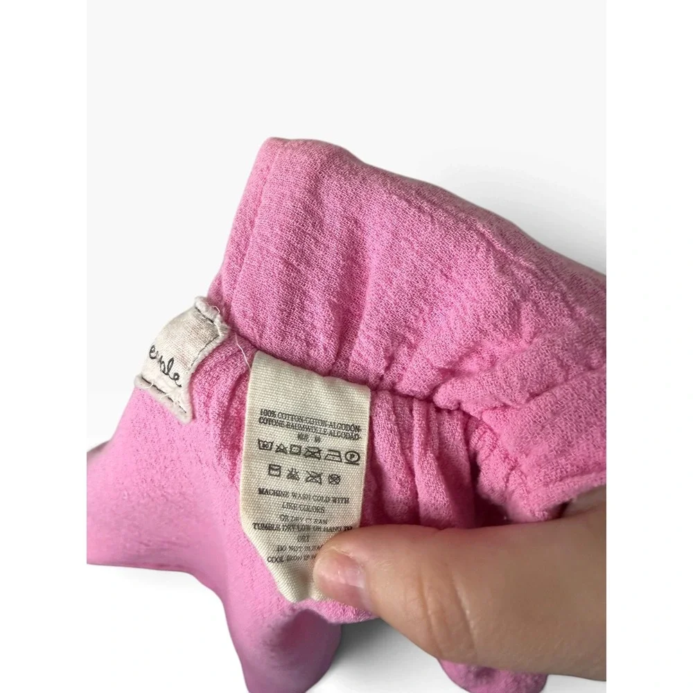 Jens Pirate Booty for Free People Pink Gauze Reversible Tie Back Crop Top Medium